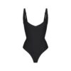 SKIMS BODY CORE SCULPT PLUNGE THONG-BODYSUIT