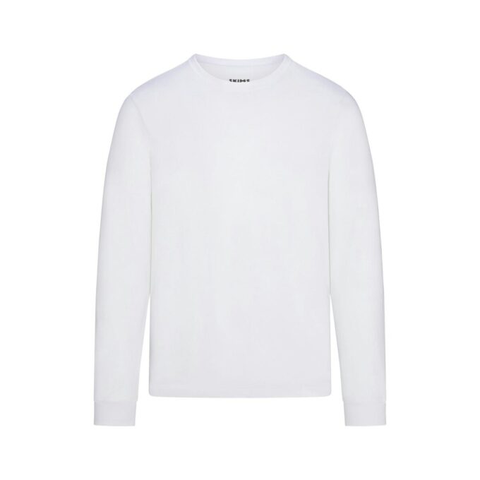 SKIMS BOMULD HERRE KLASSISK LANGERMET T-SHIRT