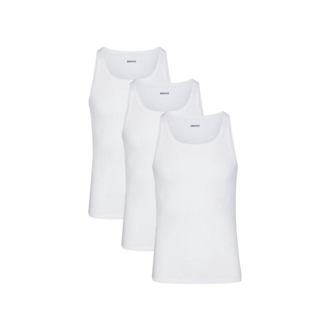 SKIMS BOMULD HERRE RIBBELT TANKTOP 3-PAK