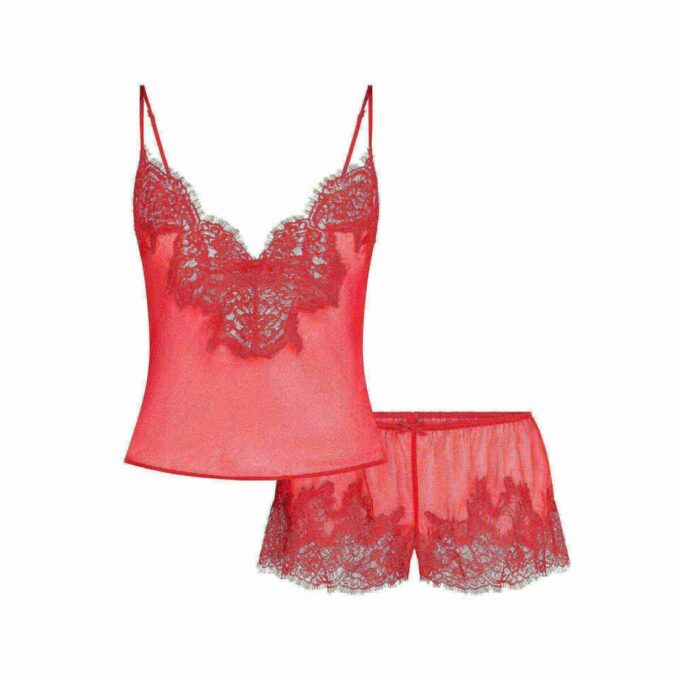 SKIMS ROMANCE BLONDE CAMI OG SHORTS SÆT