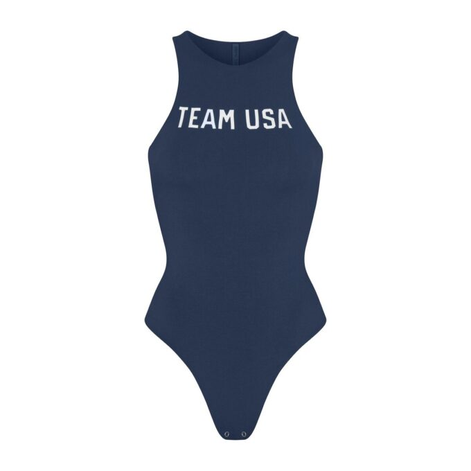 SKIMS TIL TEAM USA BOMULDSRØJE OL-HØJHALSET BODY
