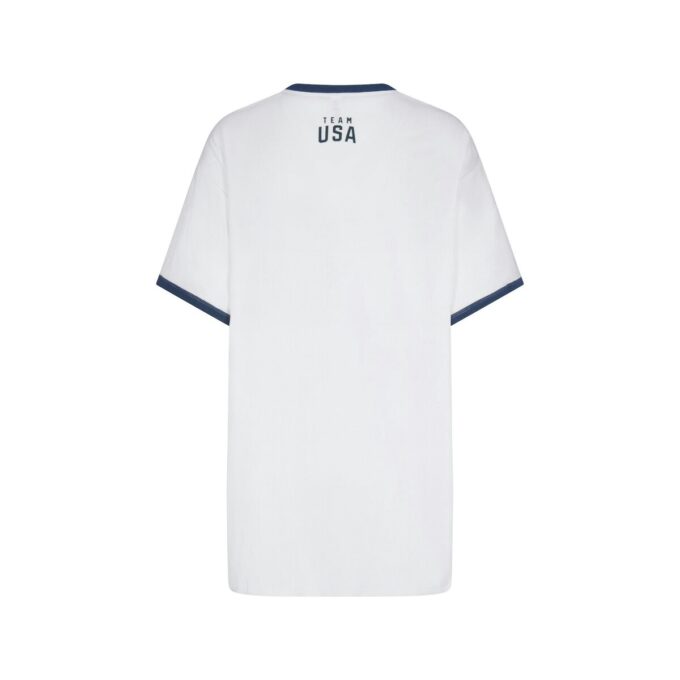 SKIMS TIL TEAM USA MINIKJOLE T-SHIRT I RIBBOMULD MED PARALYMPISKE SPIL