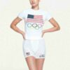 SKIMS TIL TEAM USA OL-T-SHIRT I BOMULD