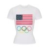 SKIMS TIL TEAM USA OL-T-SHIRT I BOMULD