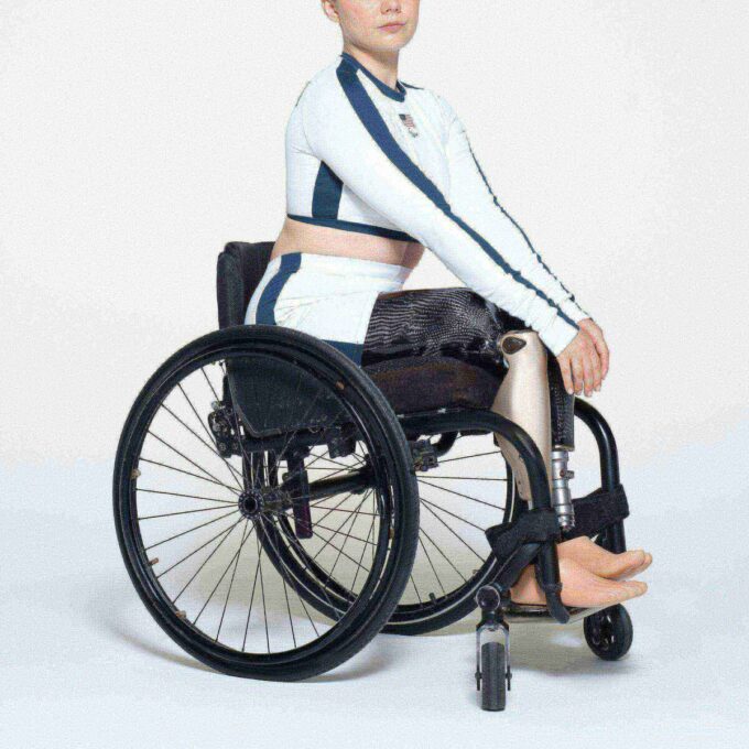 SKIMS TIL TEAM USA SIGNATURE SVØMME PARALYMPISK MIDDELHÆNGDE SHORTS