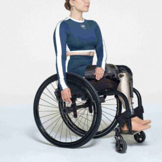 SKIMS TIL TEAM USA SIGNATURE SVØMNING PARALYMPISK LANGERMET CROPPET T-SHIRT