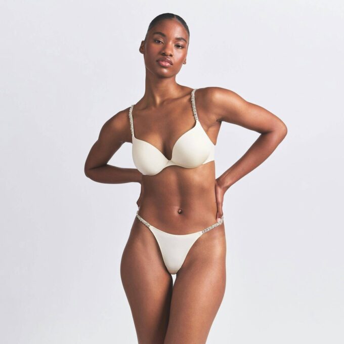 SKIMS ULTIMATE RHINESTON TARDROP PUSH-UP BH