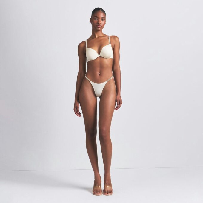 SKIMS ULTIMATE RHINESTON TARDROP PUSH-UP BH