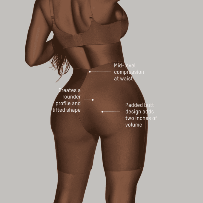 SKIMS VATTREDE BODY BUTT ENHANCING SHORT