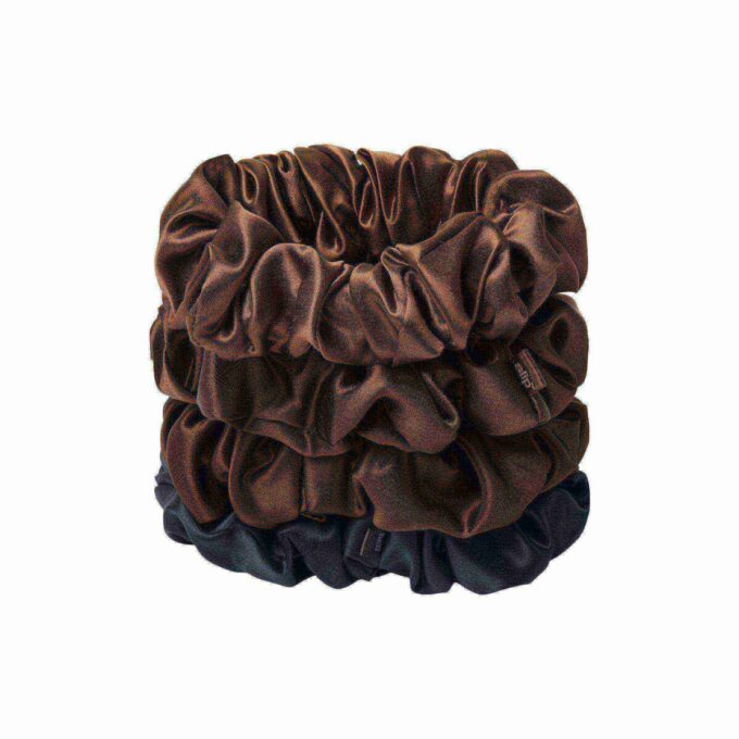 SLIP X SKIMS PURE SILK STORE SCRUNCHIES 4-PAK
