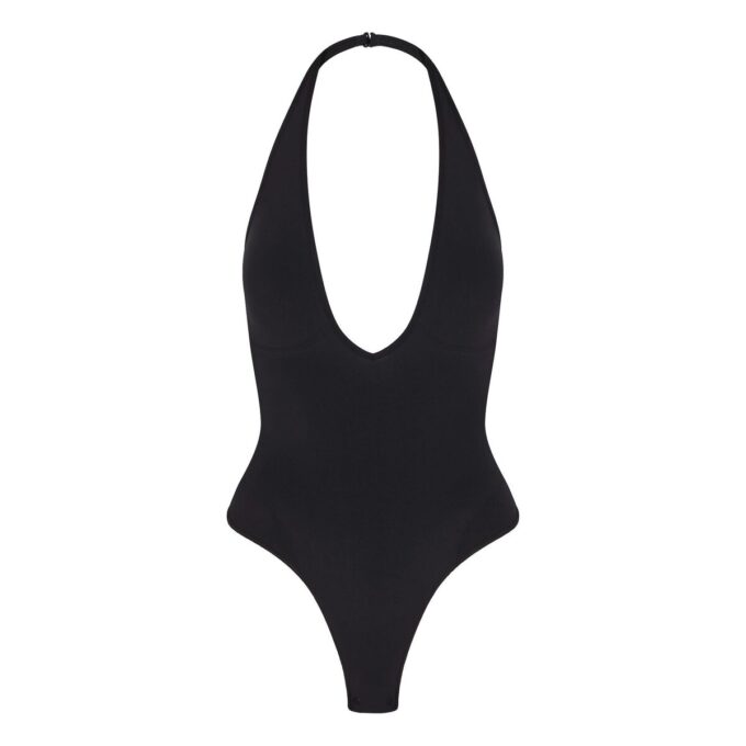 SØMLØS SKULPT DYBT UDSPÆNDET THONG-BODY