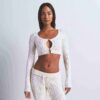 STRIKKET CARDIGAN MED KORT STRIKKET JACKET