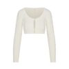 STRIKKET CARDIGAN MED KORT STRIKKET JACKET
