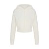 STRIKKET SWEATER MED KRYMPEDE LYNLÅS-HÆTTETRÆTTE