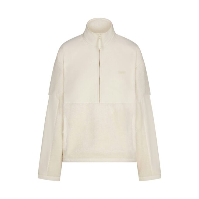 TEDDY OVERSIZED TRØJE MED HALV LYNLÅS