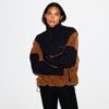 TEDDY OVERSIZED TRØJE MED HALV LYNLÅS