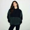 TEDDY OVERSIZED TRØJE MED HALV LYNLÅS