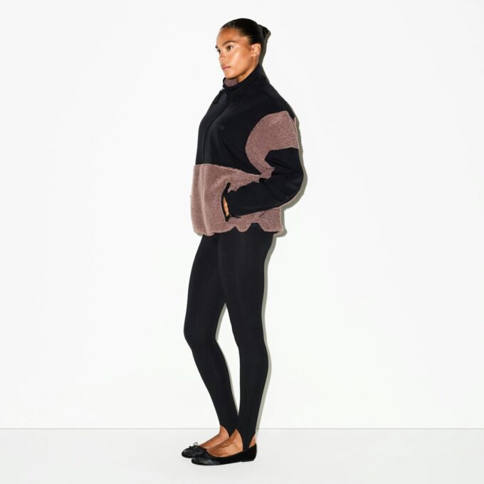 TEDDY OVERSIZED TRØJE MED HALV LYNLÅS