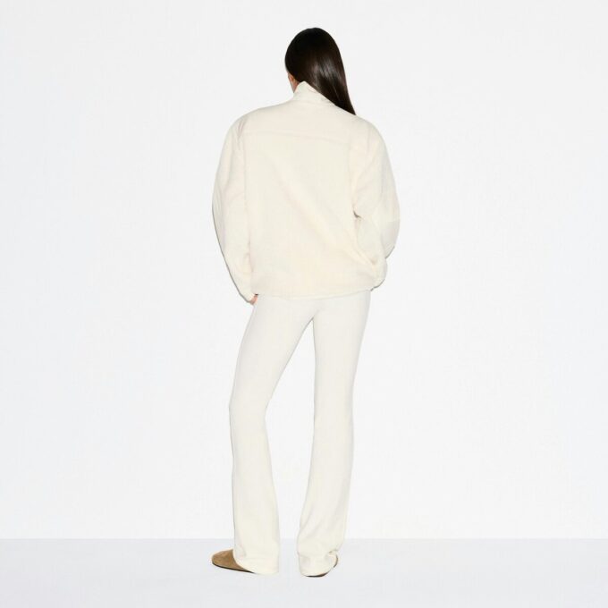 TEDDY OVERSIZED TRØJE MED HALV LYNLÅS
