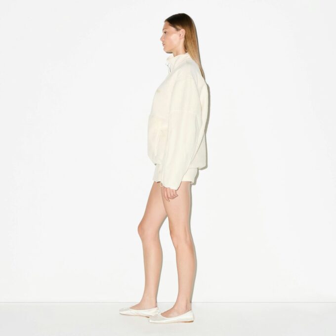 TEDDY OVERSIZED TRØJE MED HALV LYNLÅS