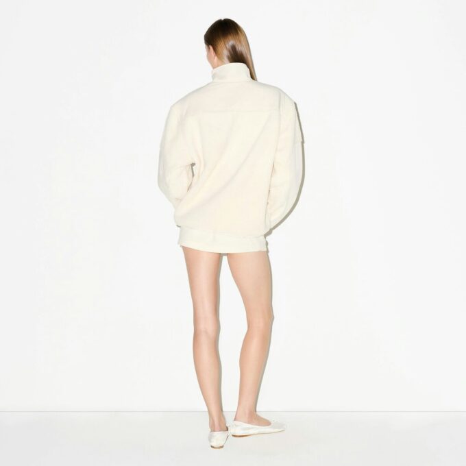 TEDDY OVERSIZED TRØJE MED HALV LYNLÅS
