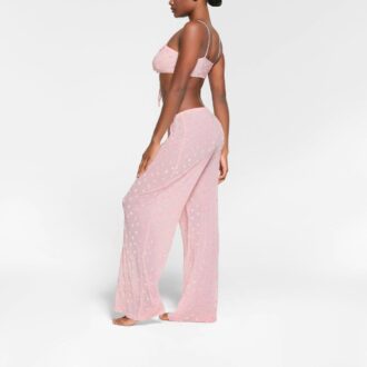 TRANSPARENT FLØJLSBRALETTE MED BINDING FORAN