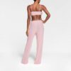 TRANSPARENT FLØJLSBRALETTE MED BINDING FORAN