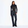TRANSPARENT MODAL LANGE ÆRMER TURTLENECK-BODYSUIT