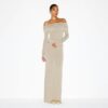 TRANSPARENT MODAL OFF THE SHOULDER TOP