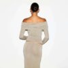 TRANSPARENT MODAL OFF THE SHOULDER TOP