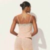 TRANSPARENT RIB-BLONDE CAMI