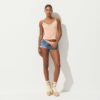 TRANSPARENT RIB-BLONDE CAMI OG SHORTS SÆT