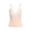 TRANSPARENT RIB-BLONDE CAMI