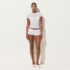 TRANSPARENT RIB T-SHIRT