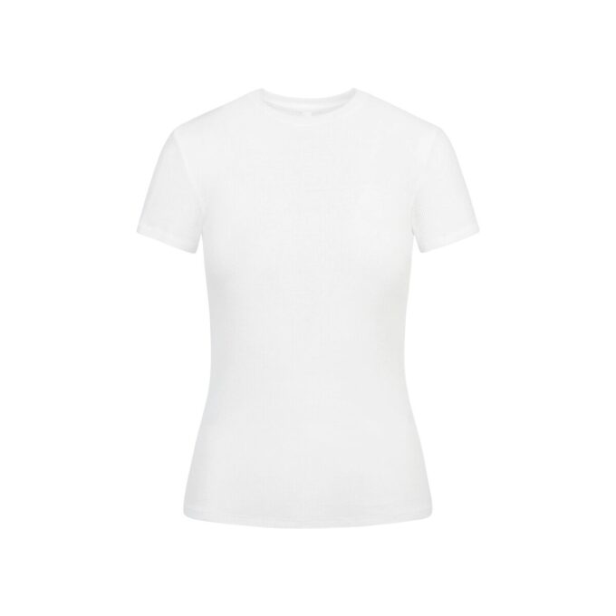 TRANSPARENT RIB T-SHIRT