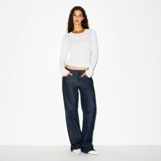 TRANSPARENT RIBBEDE LANGE ÆRMER HENLEY