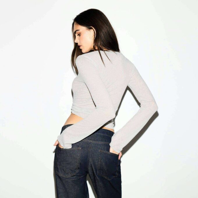 TRANSPARENT RIBBEDE LANGE ÆRMER HENLEY