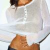 TRANSPARENT RIBBEDE LANGE ÆRMER HENLEY