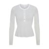 TRANSPARENT RIBBEDE LANGE ÆRMER HENLEY