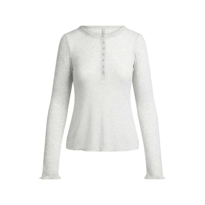 TRANSPARENT RIBBEDE LANGE ÆRMER HENLEY
