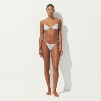 TRANSPARENT RIBBEDE SKIMPIGE TREKANTE BRALETTE