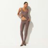 TRANSPARENT RIBBEDE V-HALS TOP