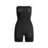 TRANSPARENT SØMLØS STROPLØS SHORTIE BODYSUIT