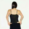 TRANSPARENT STRIKKET CAMI-BODYSUIT