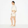 UDENDØRS FLEECE CROPPED JAKKE MED 3/4 ÆRMER