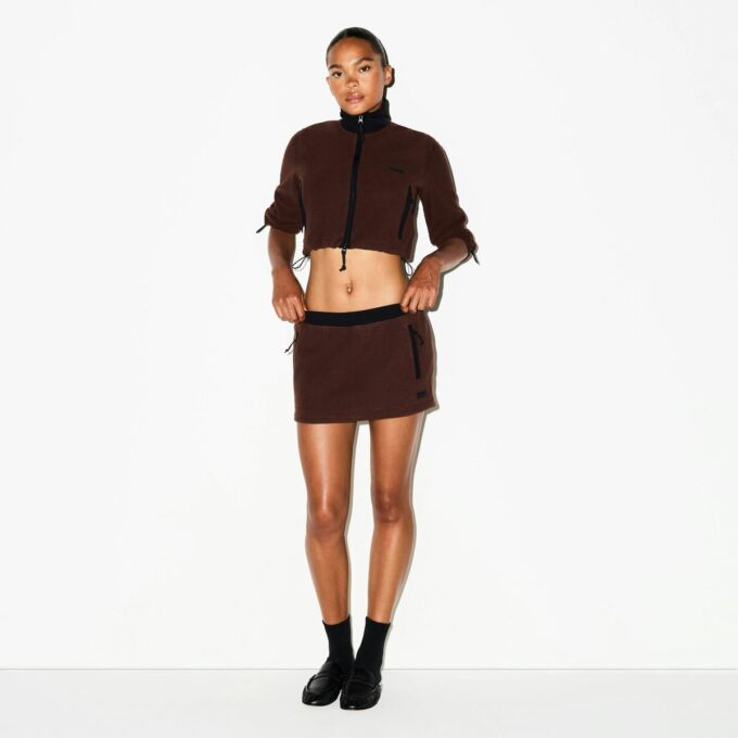 UDENDØRS FLEECE MINI NEDERDEL