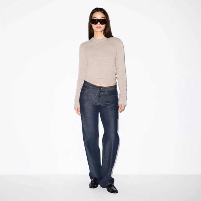 ULD CASHMERE TRØJE MED CREWNECK-HALS