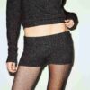 ULD OG CASHMERE MØRKEBLÅ SHORTS
