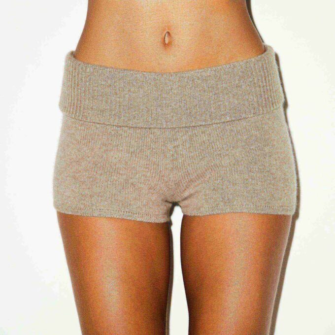 ULD OG CASHMERE MØRKEBLÅ SHORTS