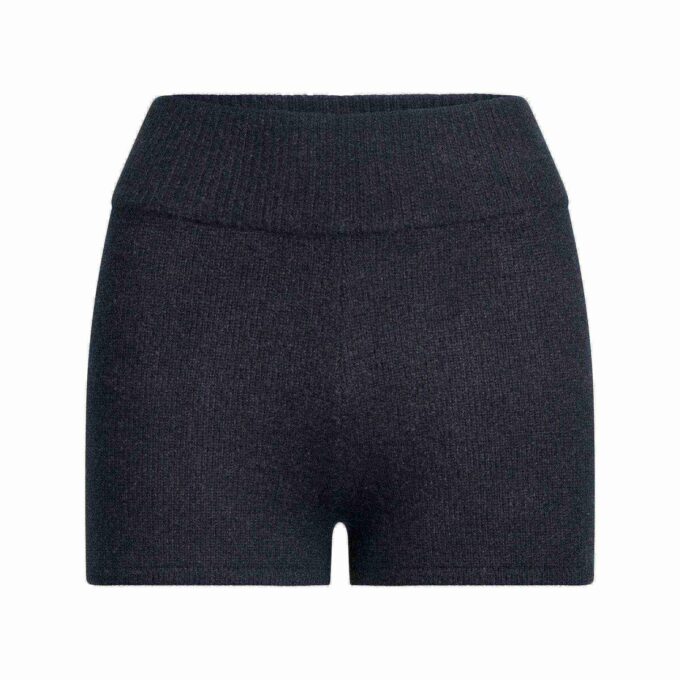 ULD OG CASHMERE MØRKEBLÅ SHORTS